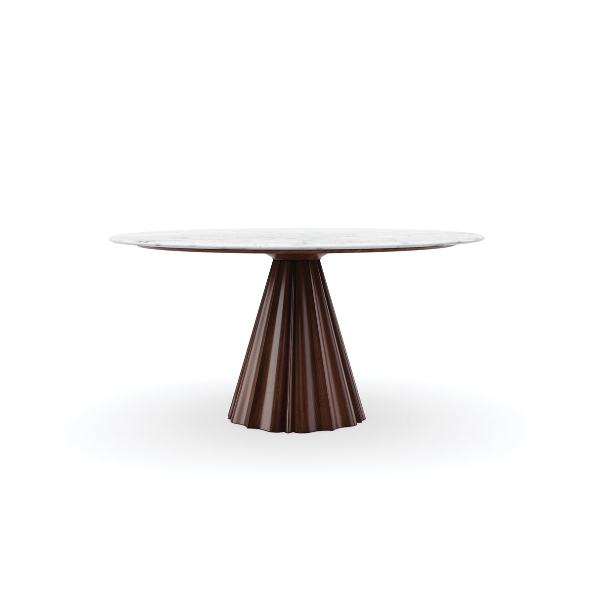 All Natural Rich Walnut Dining Table 60" by Caracole
