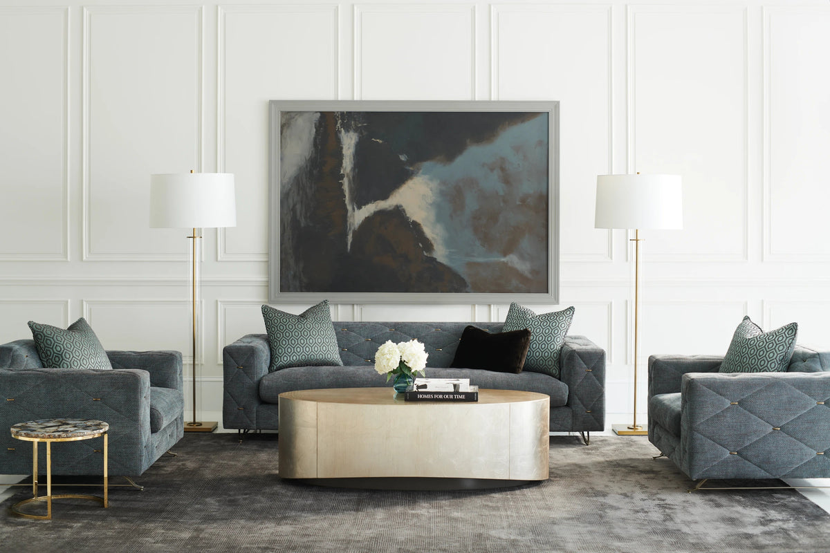 Come Oval Here! Charcoal Coffee Table 56.75" by Caracole - view 2