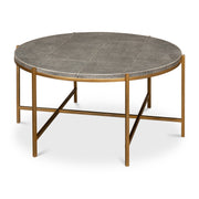 Grey Shagreen Coffee Table by Sarreid Ltd