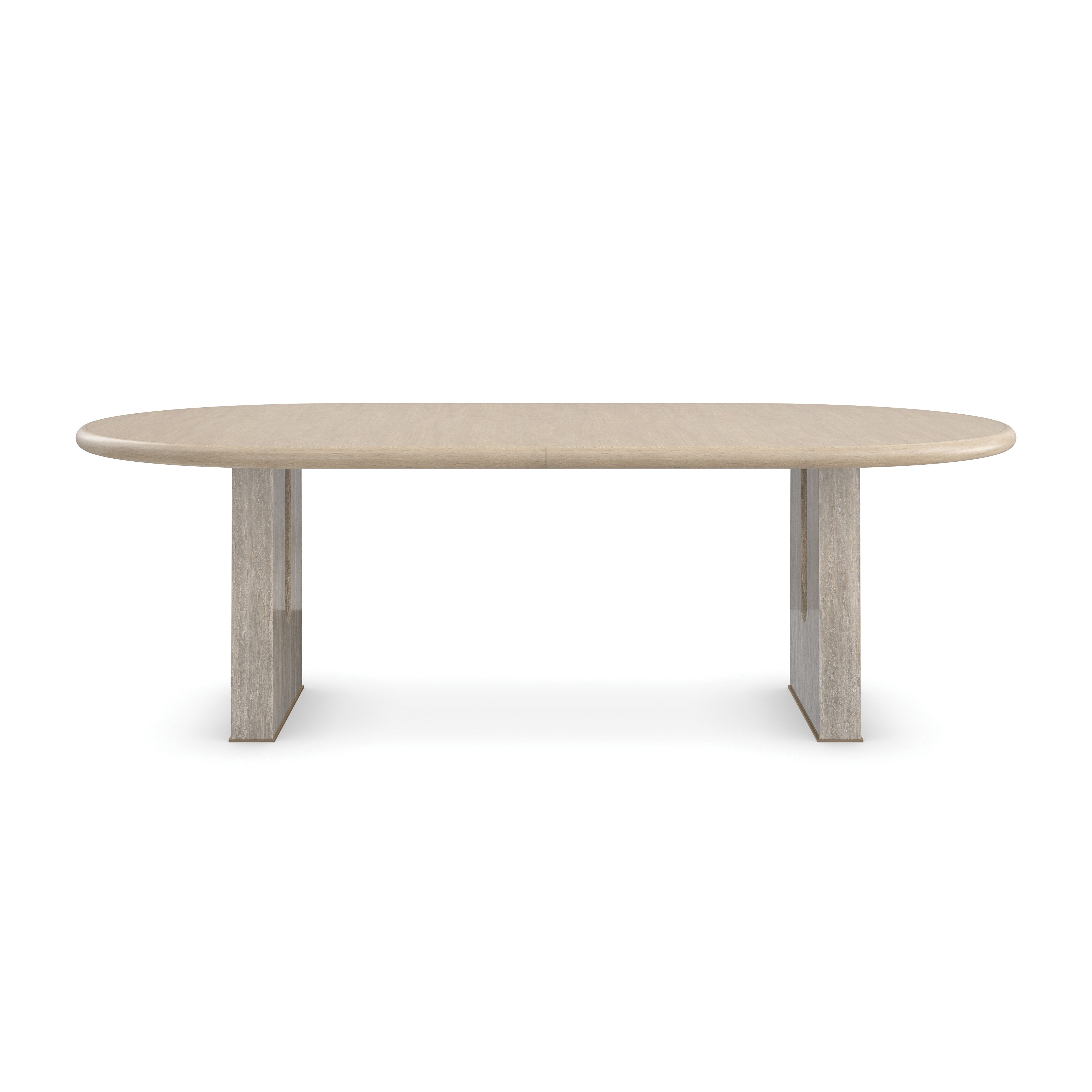 Emphasis Dining Table Arched Sandstone 94" by Caracole
