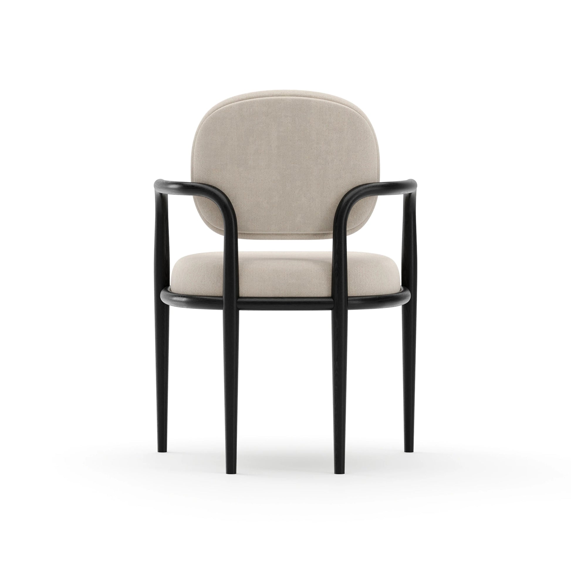 Madera Dining Arm Chair Modern Walnut 23" by Caracole - view 4