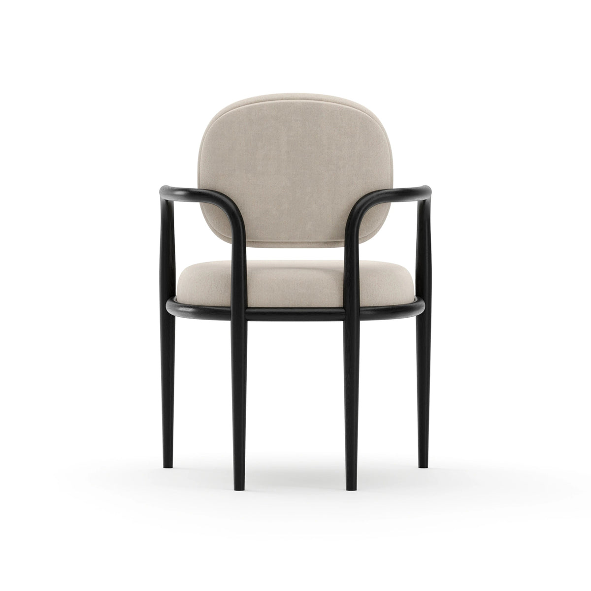 Madera Dining Arm Chair Modern Walnut 23" by Caracole - view 4