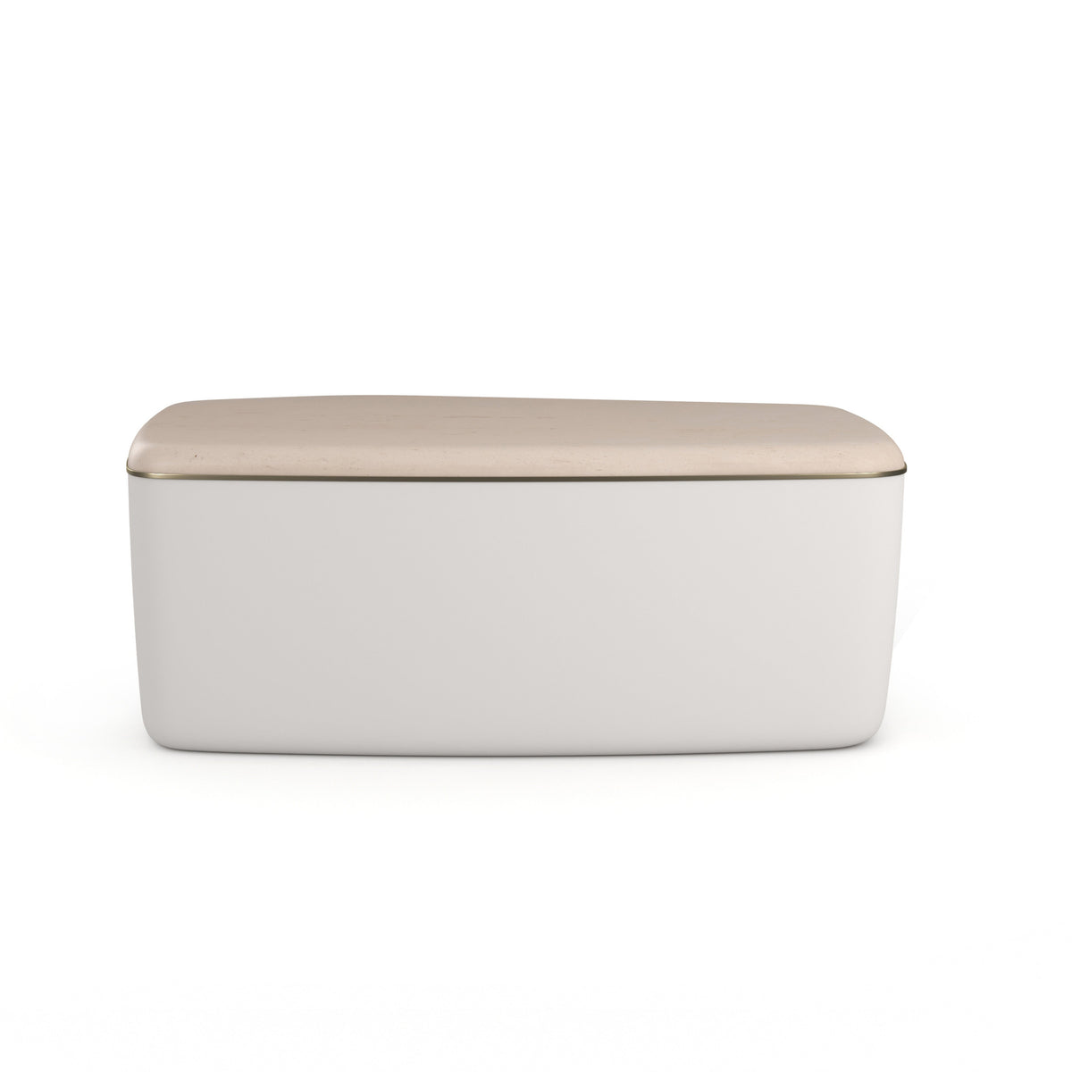 Serir Medium Cocktail Table Almost White 42" by Caracole - view 8