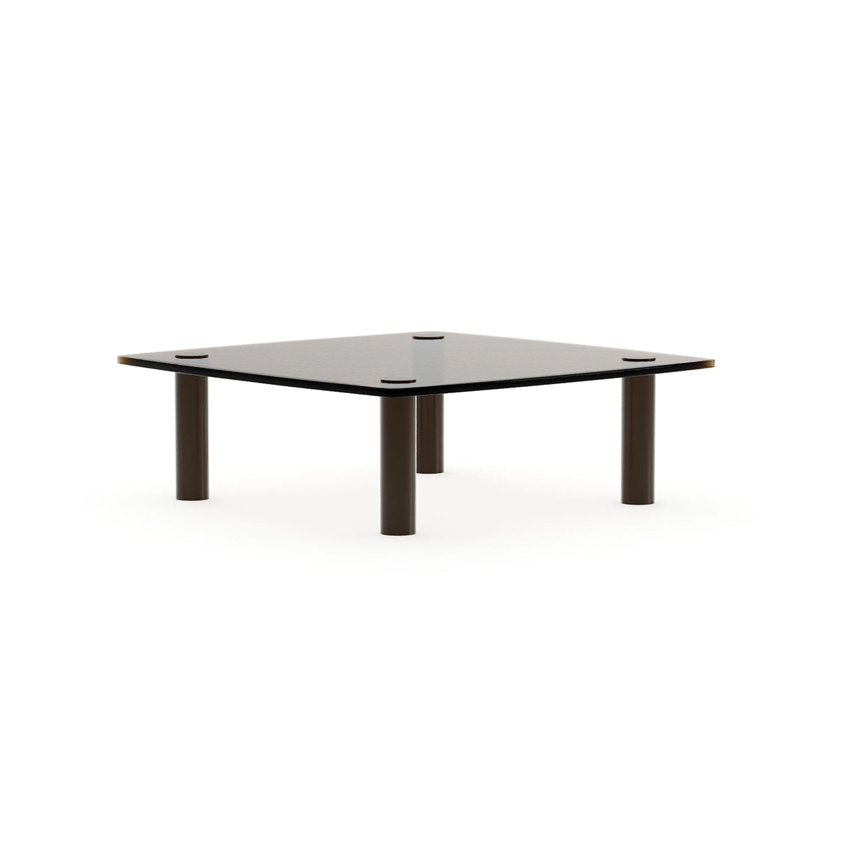 Resurface Bronze Glass Cocktail Table 40" by Caracole
