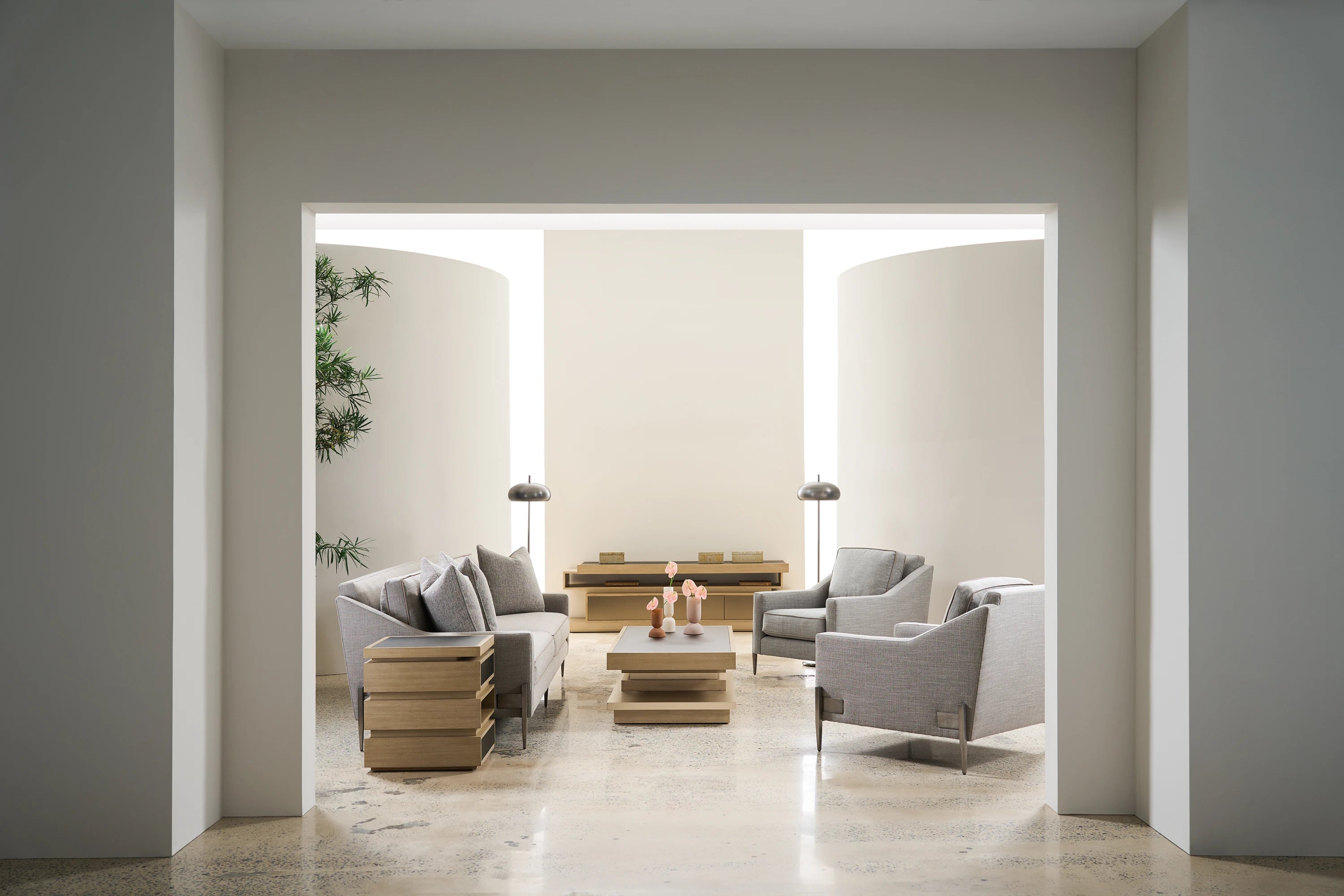 La Moda Media Dry Martini Entertainment Console 82" by Caracole - view 2