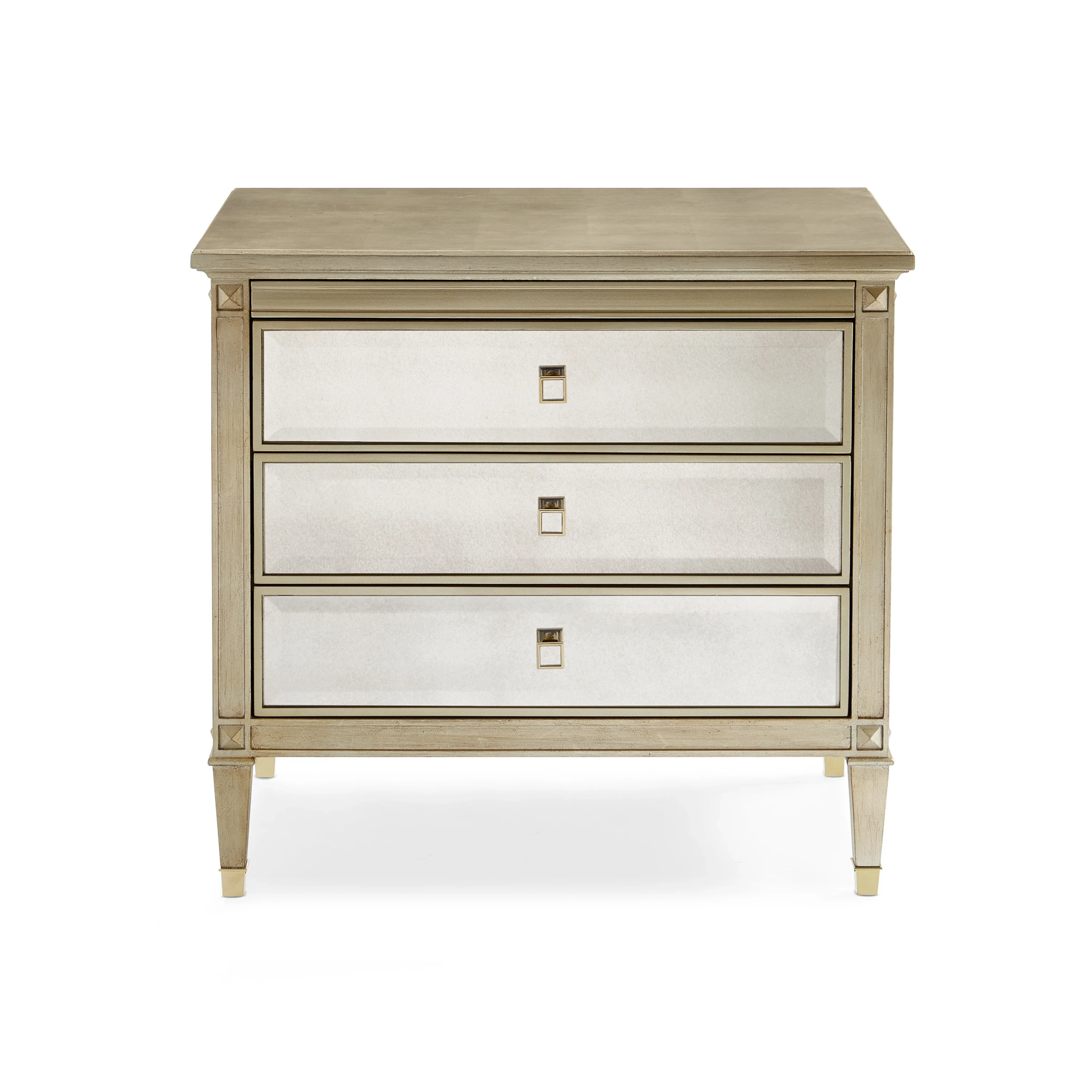 A Classic Beauty Antique Mirror Nightstand 32" by Caracole