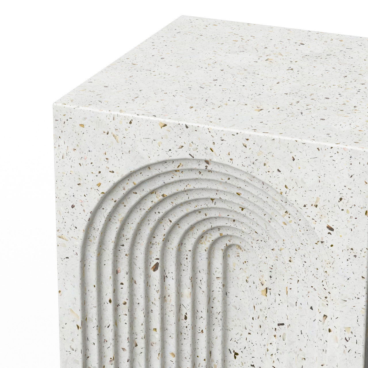 Mixx - Orion Stool - Ivory Terrazzo