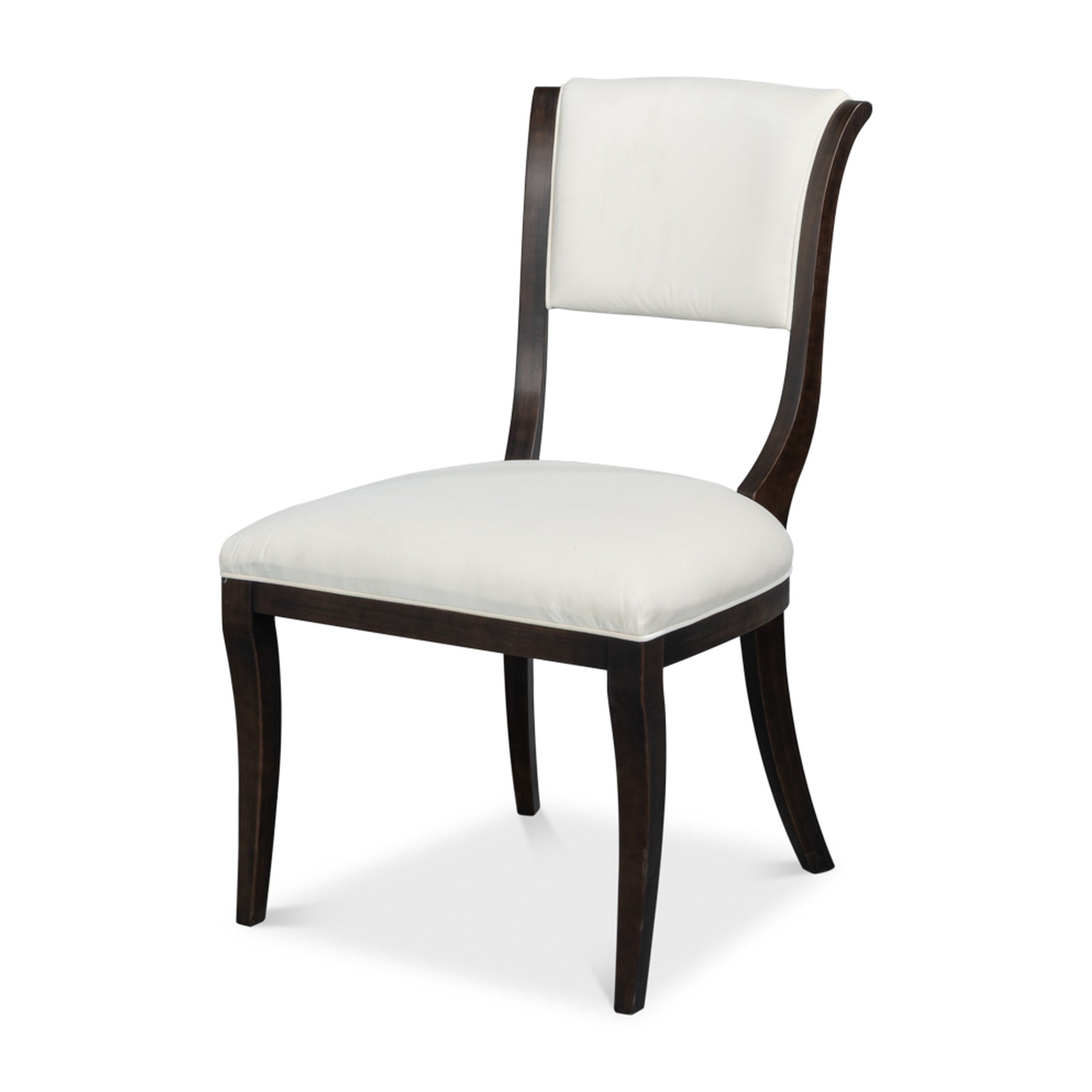Trophy Elegant Side Chair,Nero,Taupe Vel by Sarreid Ltd
