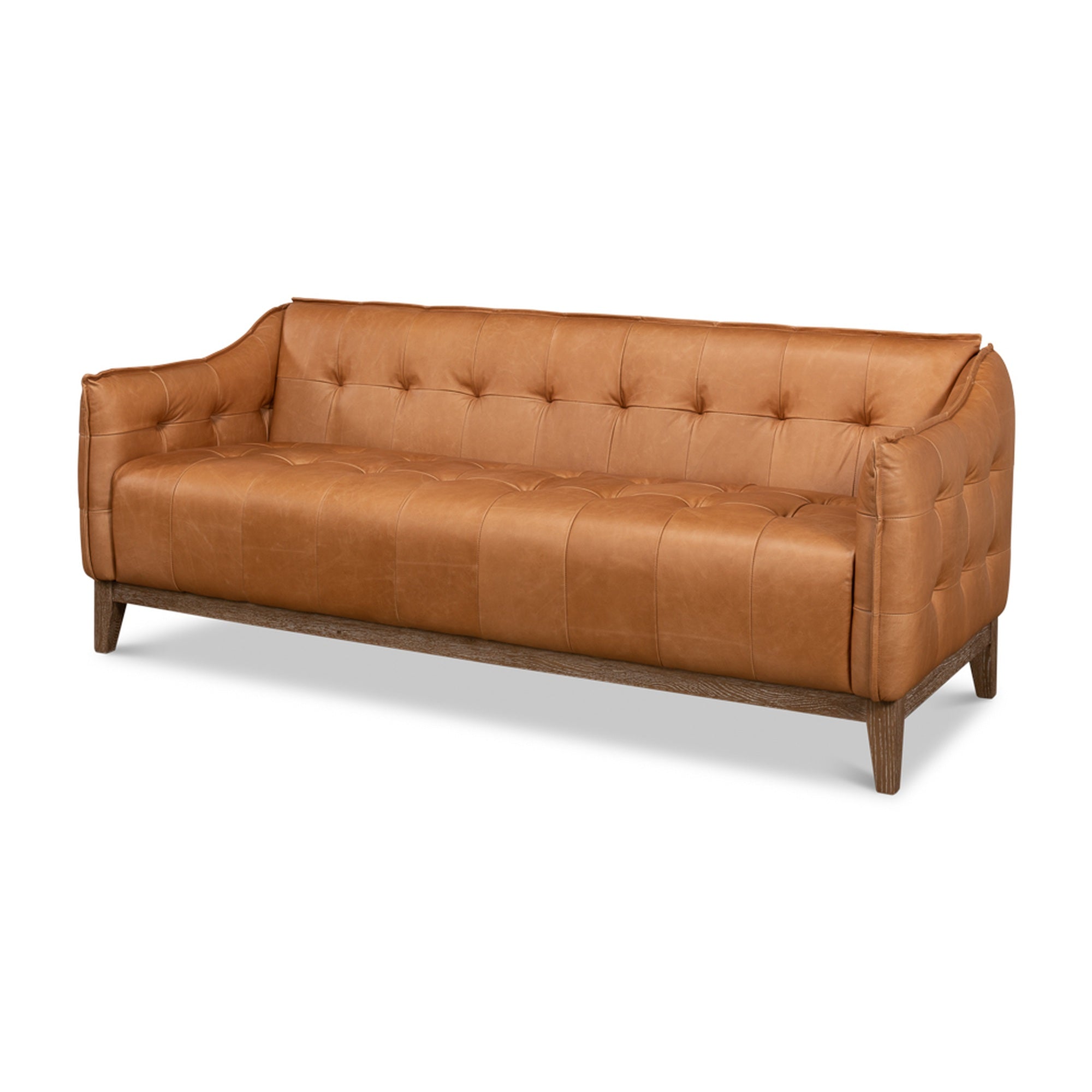 Isaac Leather Sofa by Sarreid Ltd