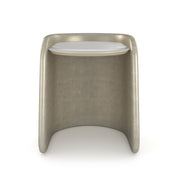 Bauble Side Table Oracle Broken Leaf 19.25" by Caracole