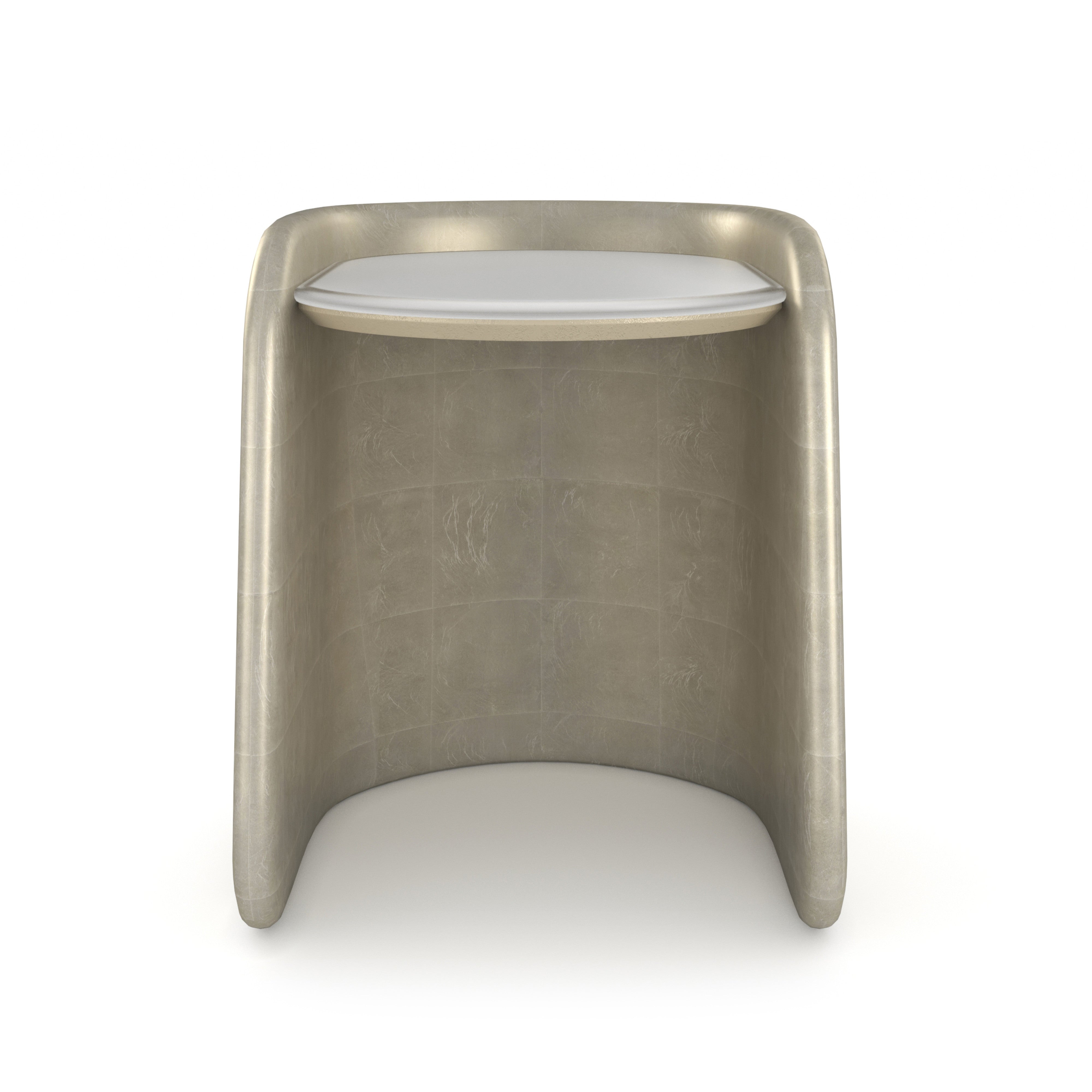 Bauble Side Table Oracle Broken Leaf 19.25" by Caracole