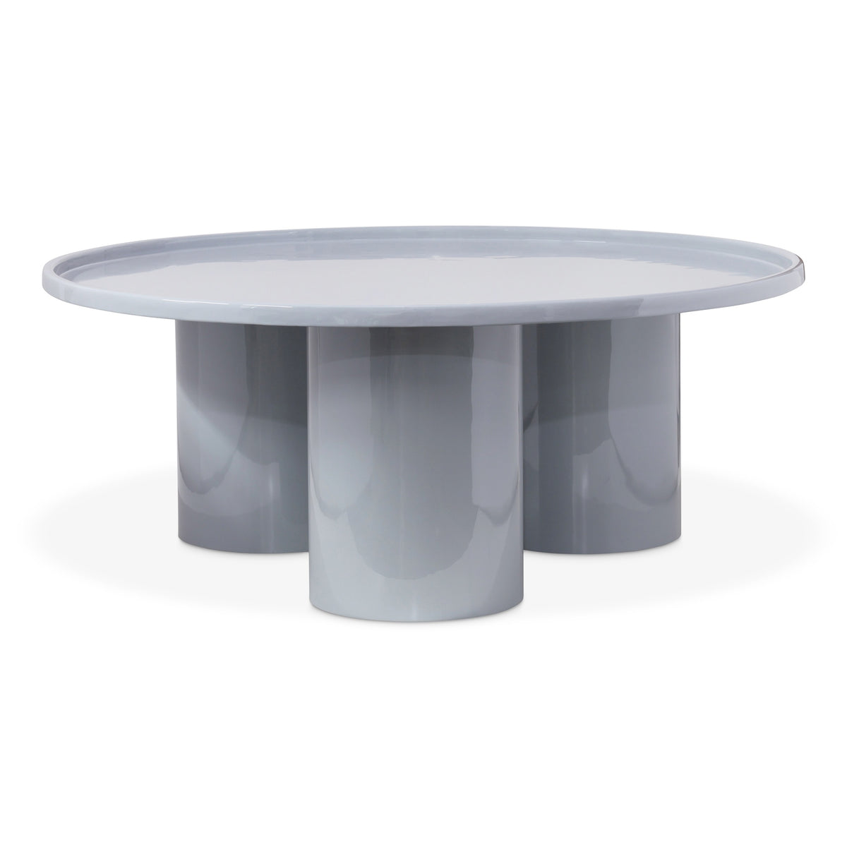 Sofia Enamel Coffee Table Pearl Blue by Urbia - detail 2