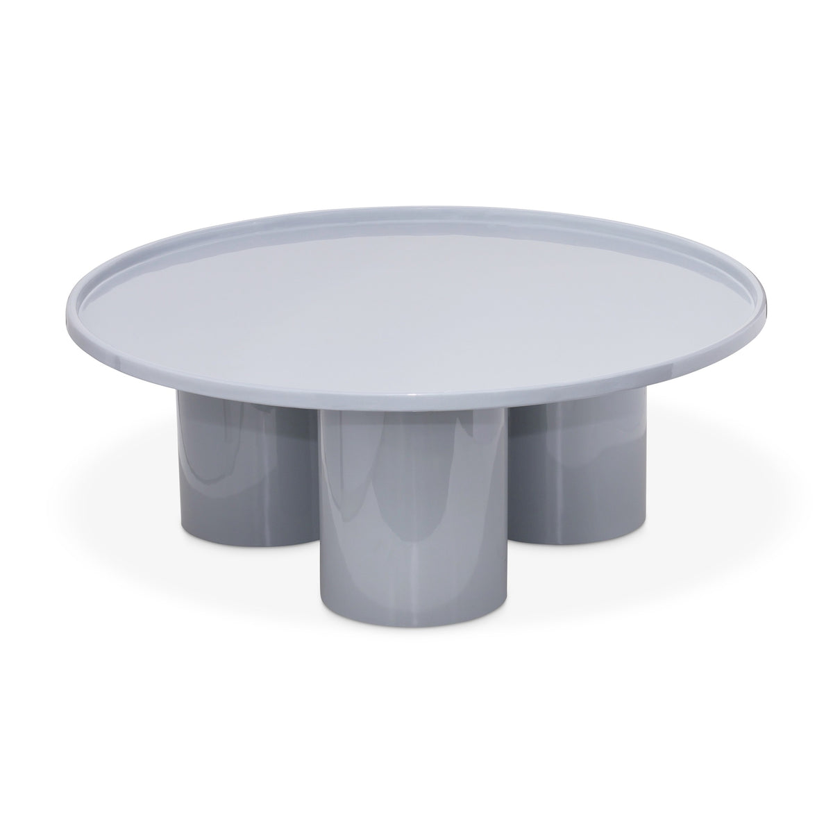 Sofia Enamel Coffee Table Pearl Blue by Urbia - product view