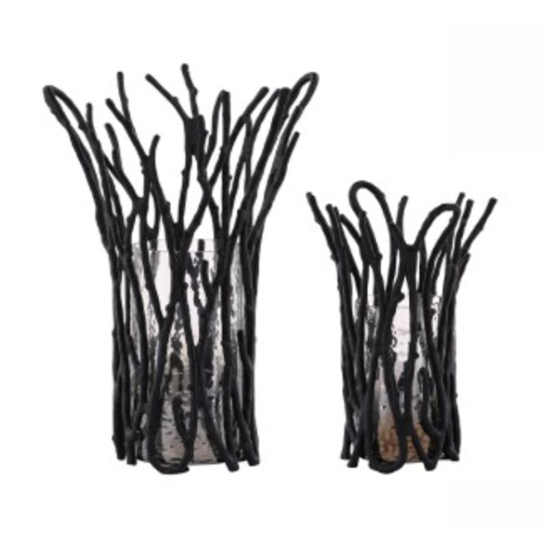 Dark Hurricane Vase Set by Furniture Classics at ZIN Home