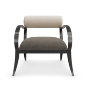 Homage Brushed Deep Bronze Accent Chair 29.75" by Caracole