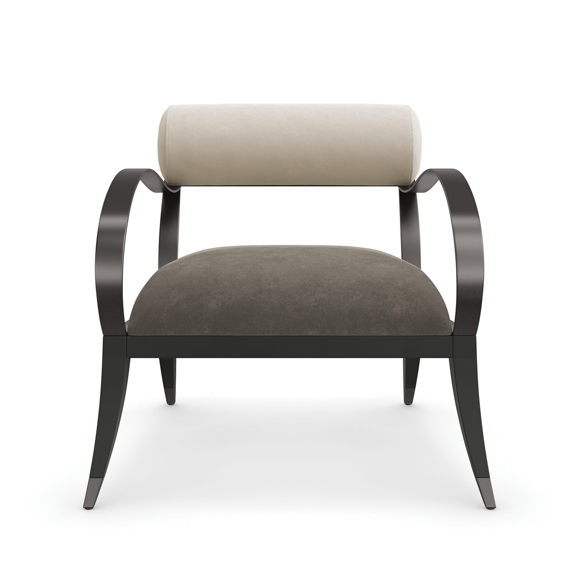 Homage Brushed Deep Bronze Accent Chair 29.75" by Caracole
