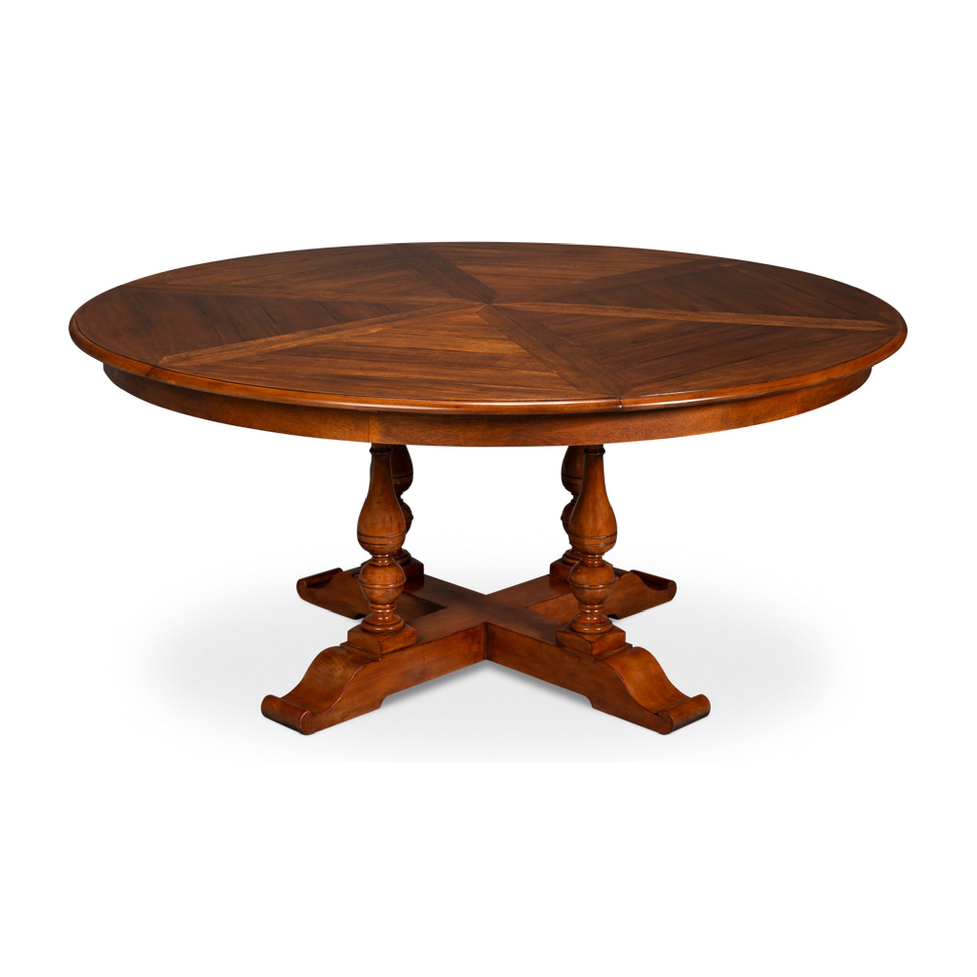 Walnut Jupe Dining Table, Large by Sarreid Ltd