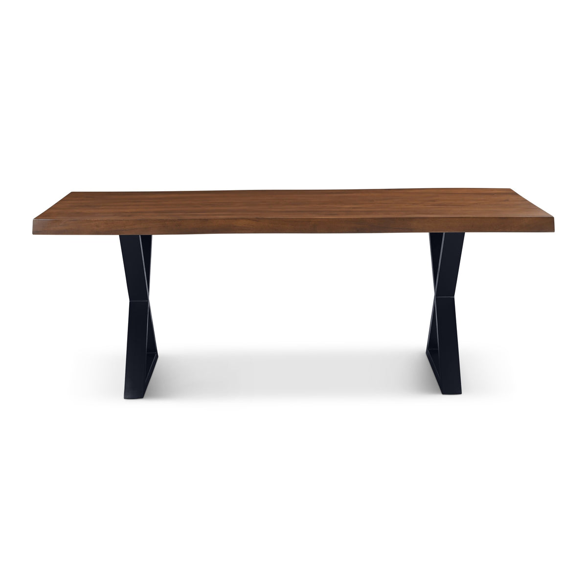 Brooks Dining Table X Base 40" x 79" Americano Top - Black Base by Urbia - product view