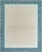 Elena Cream/Teal Handmade Rug EAE-2300 - 2'6" x 10'