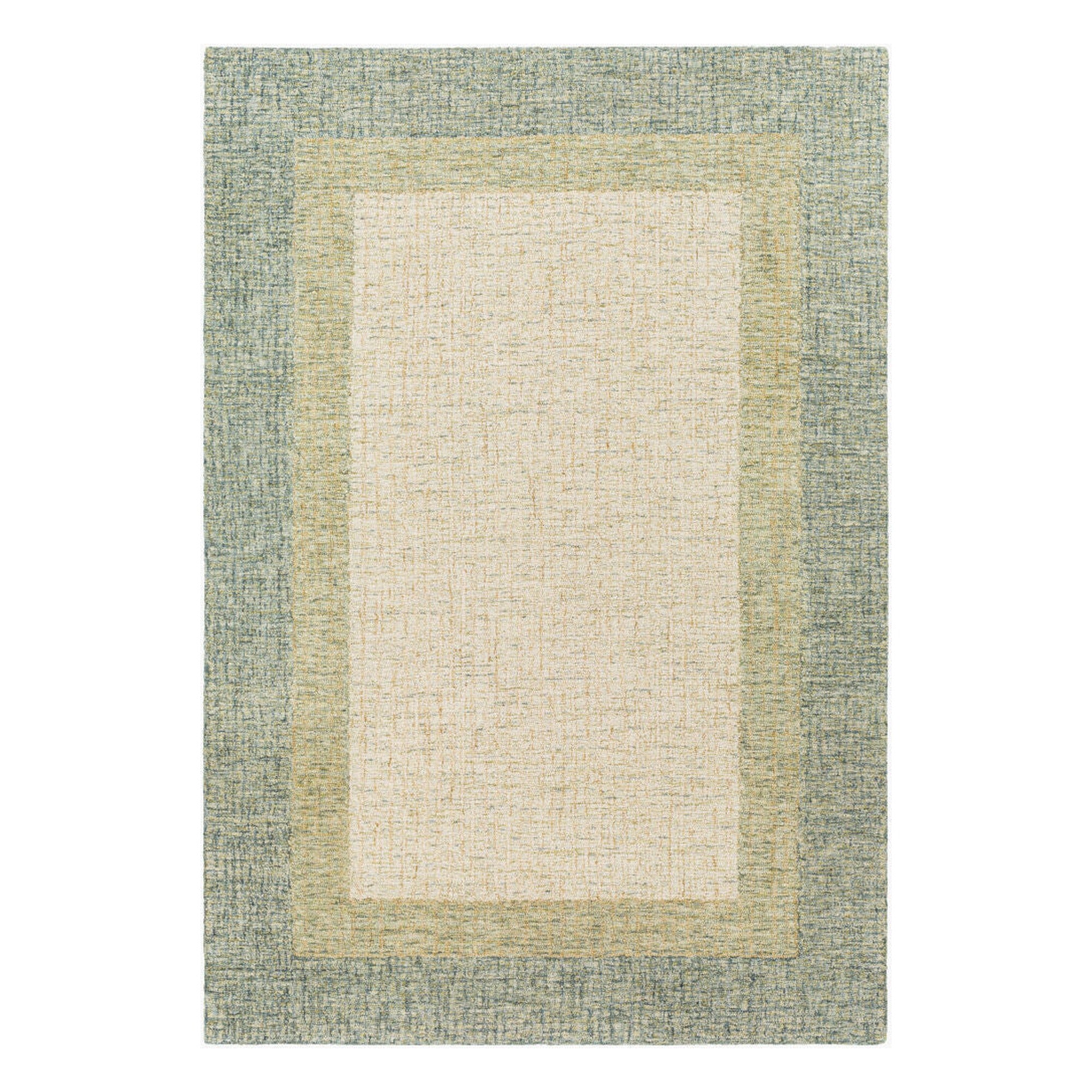 Elena Cream/Light Olive Handmade Rug - 2'6" x 10'