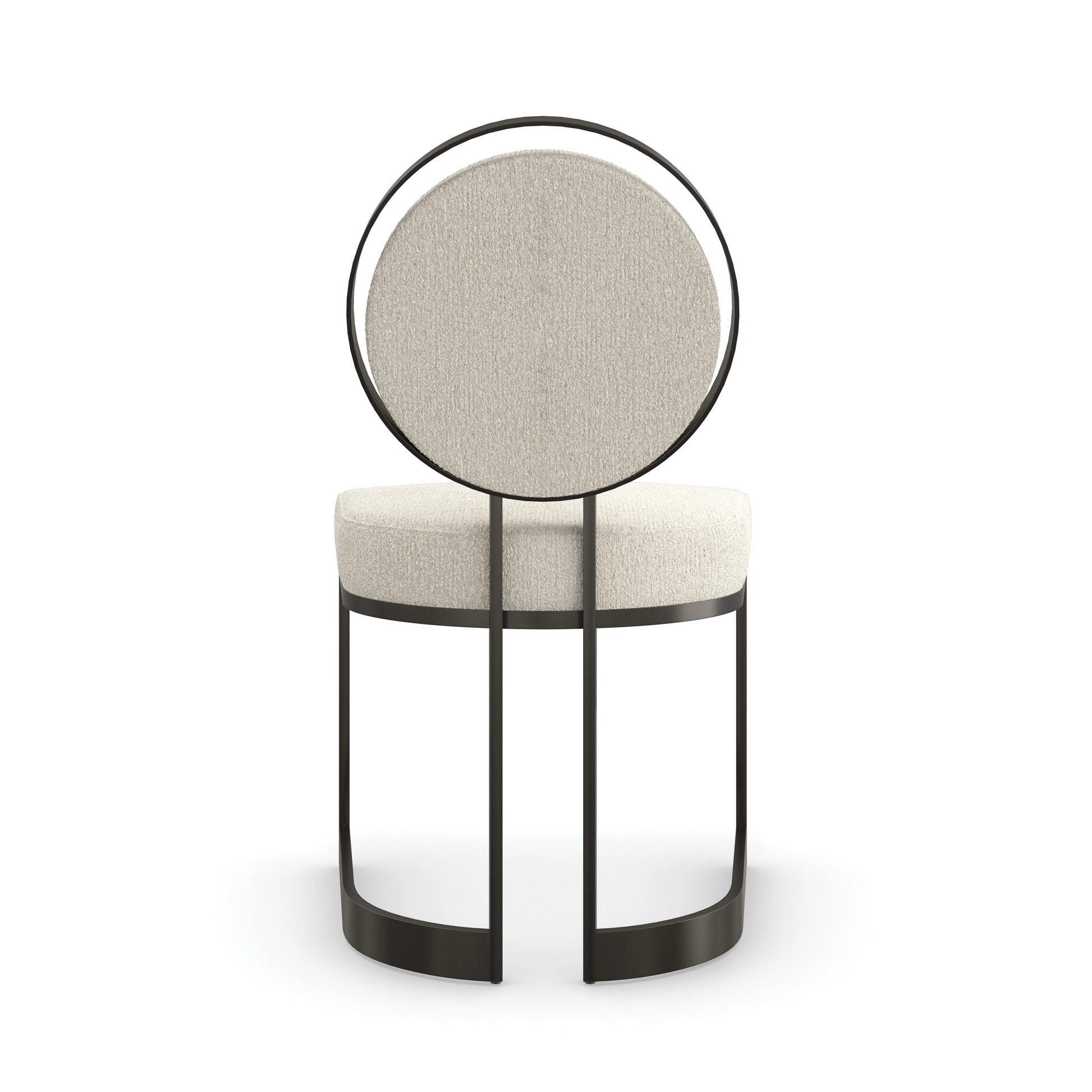 La Lune Chocolate Bronze Matte Dining Chair 20" by Caracole - view 8