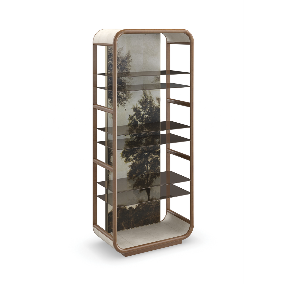 Fairmont Brushed Gold Bar Cabinet 34" by Caracole - view 4
