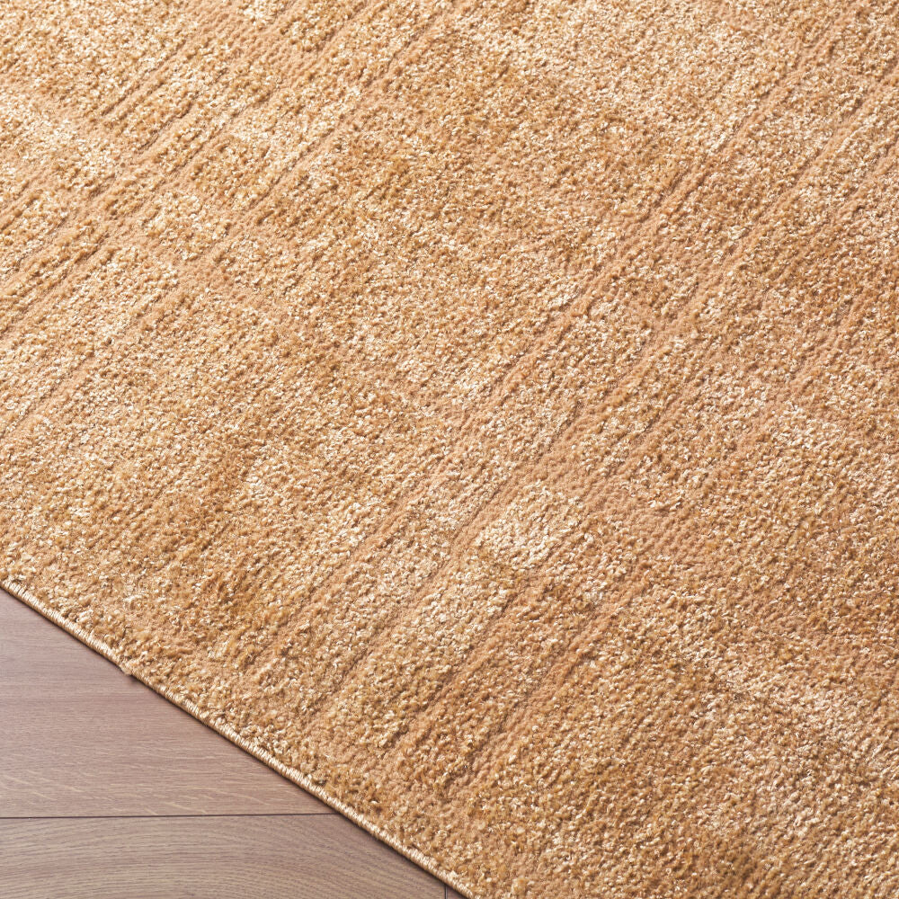 Alma Tan Machine Woven Rug - corner