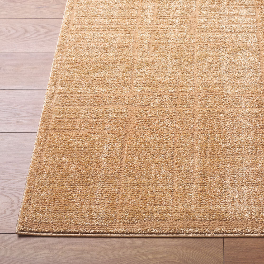 Alma Tan Machine Woven Rug - front