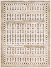 Alma Dark Brown/Taupe Machine Woven Rug EDAL-2305 - 5'3" x 7'