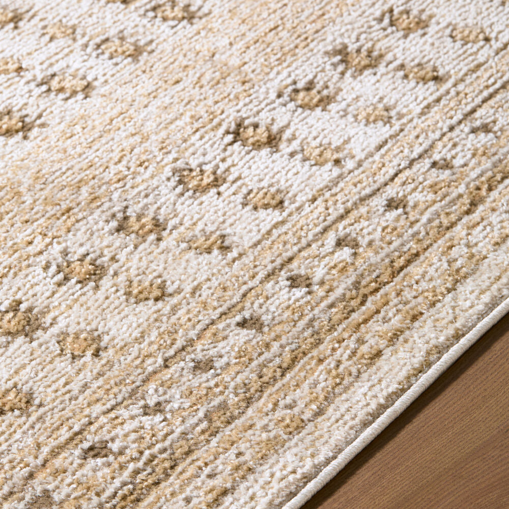 Alma Dark Brown/Taupe Machine Woven Rug EDAL-2305 - texture