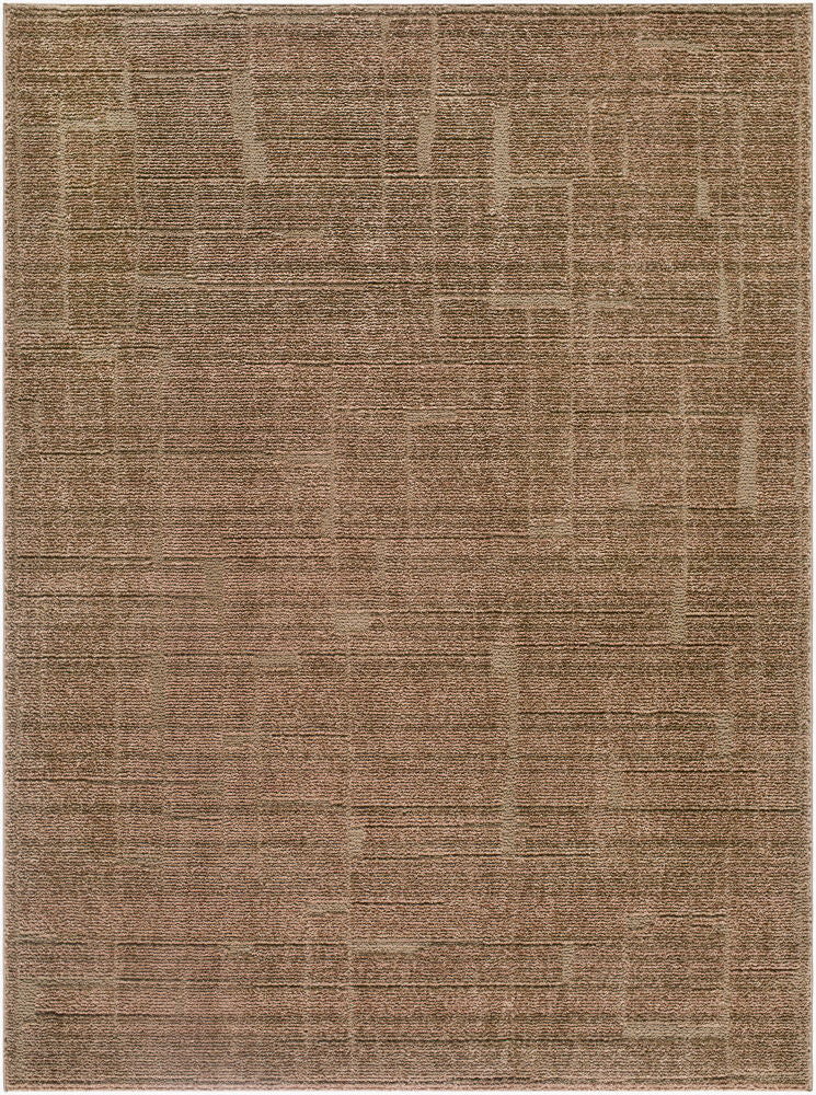 Alma Dark Brown Machine Woven Rug - 5'3" x 7'