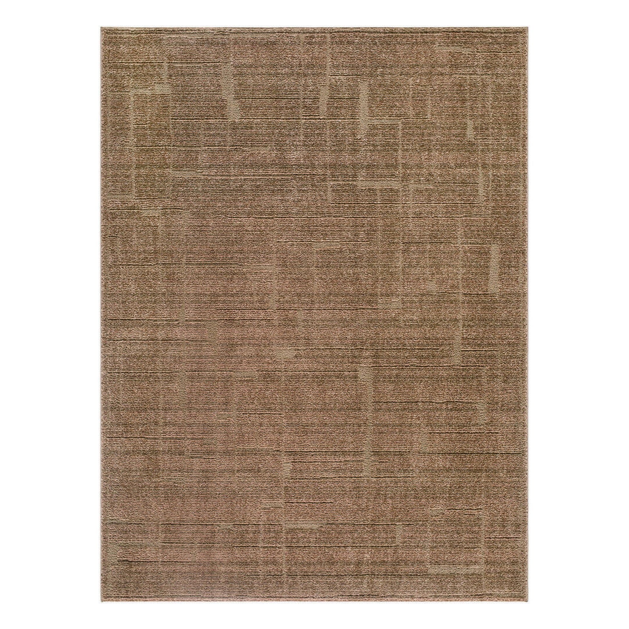 Alma Dark Brown Machine Woven Rug - 5'3" x 7'