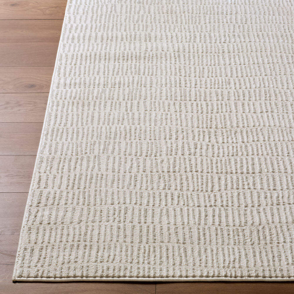 Grenelle Ivory/Silver Gray Machine Woven Rug EDGN-2300 - front