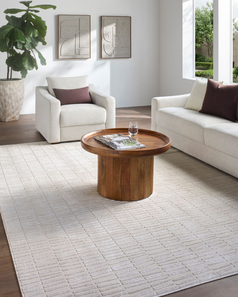 Grenelle Light Brown/Taupe Machine Woven Rug EDGN-2301 - roomscene