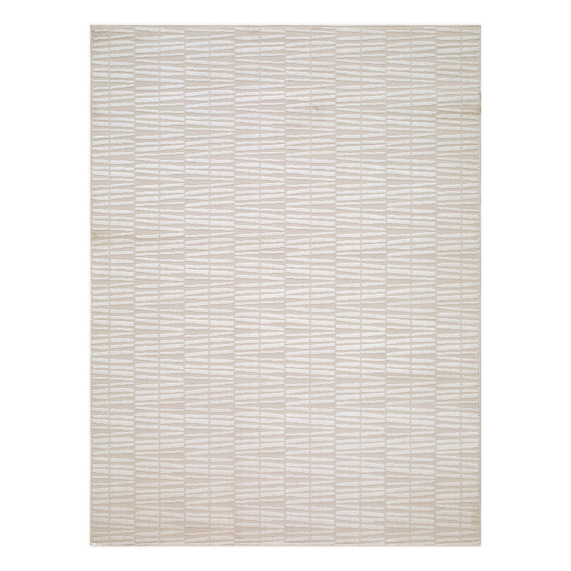 Grenelle Ivory Machine Woven Rug - 5'3" x 7'