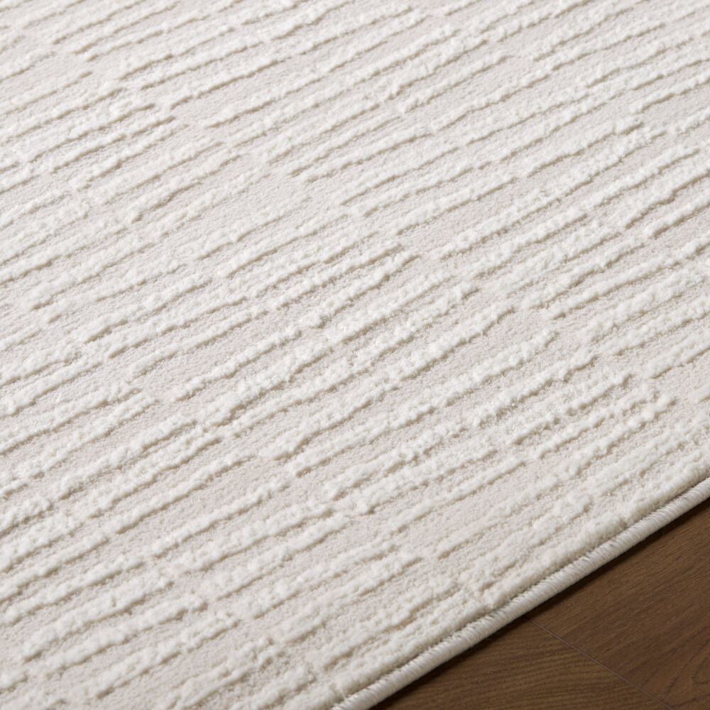 Grenelle Ivory Machine Woven Rug - texture