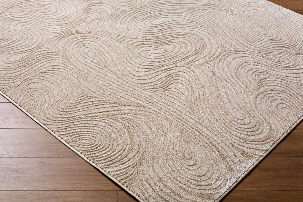 Grenelle Light Brown/Taupe Machine Woven Rug EDGN-2303 - corner