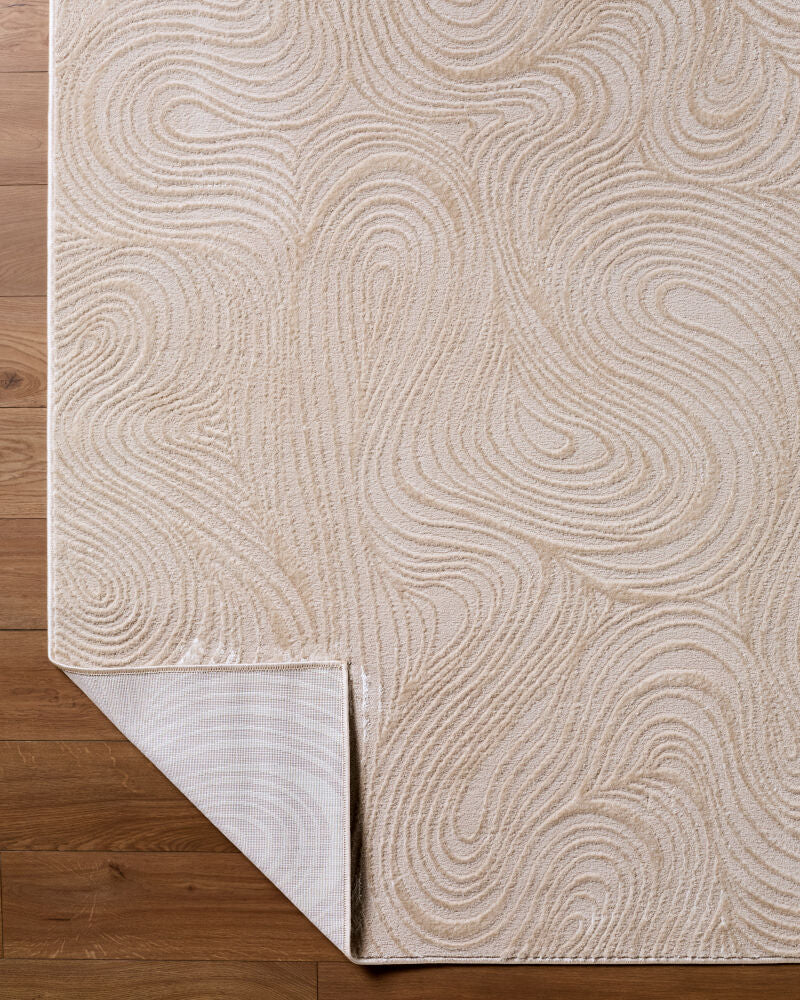 Grenelle Light Brown/Taupe Machine Woven Rug EDGN-2303 - fold