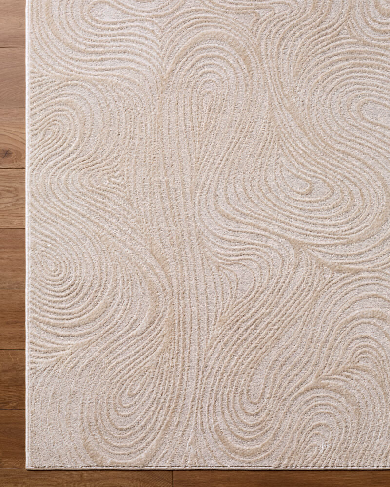 Grenelle Light Brown/Taupe Machine Woven Rug EDGN-2303 - overhead