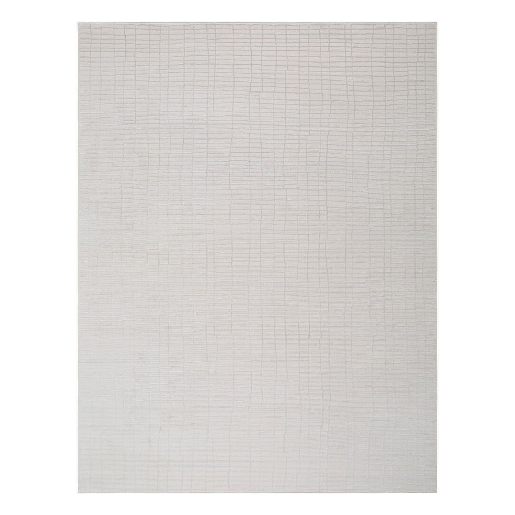 Grenelle Ivory/Silver Gray Machine Woven Rug EDGN-2304 - 5'3" x 7'