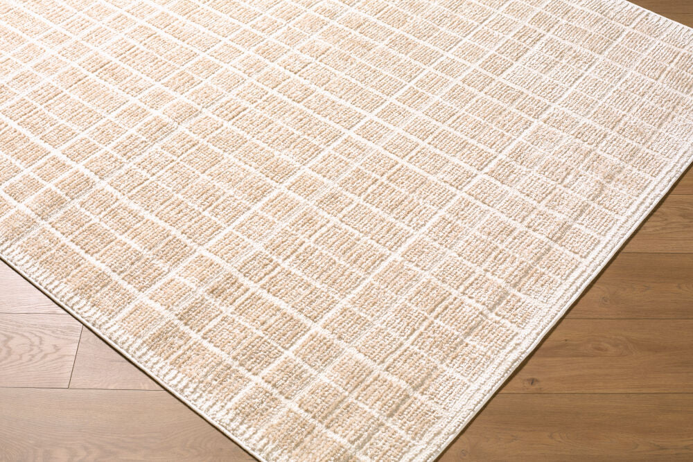 Odeon Cream/Tan Machine Woven Rug EDOD-2300 - corner