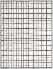 Odeon Black/Ivory Machine Woven Rug - 2' x 2'11"