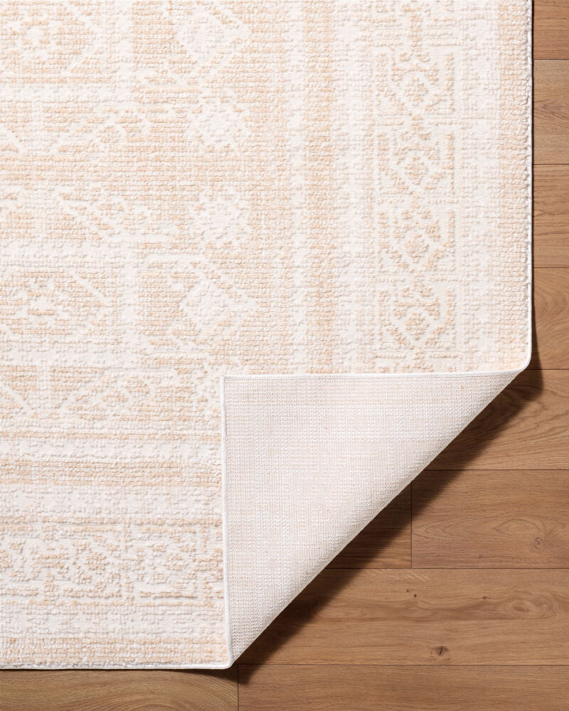 Odeon Cream/Tan Machine Woven Rug EDOD-2303 - fold