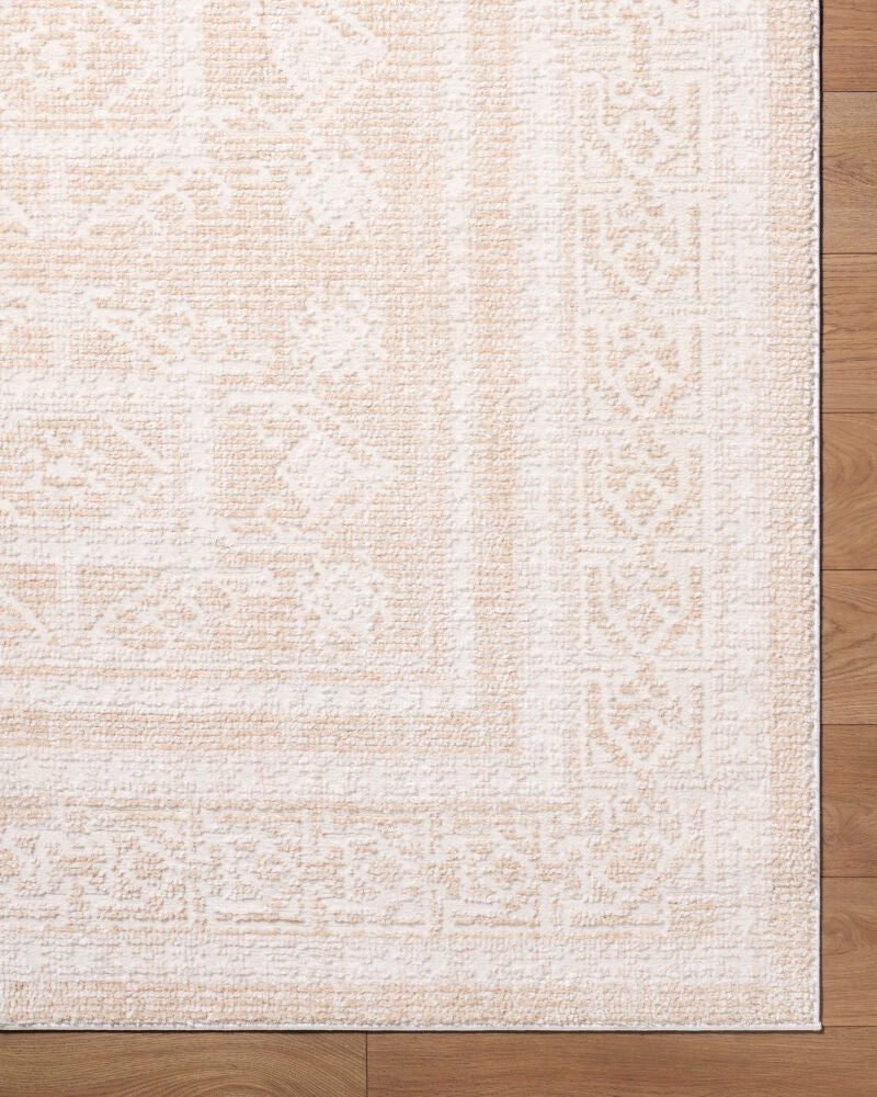 Odeon Cream/Tan Machine Woven Rug EDOD-2303 - overhead