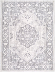 Odeon Charcoal/Medium Gray Machine Woven Rug - 2' x 2'11"