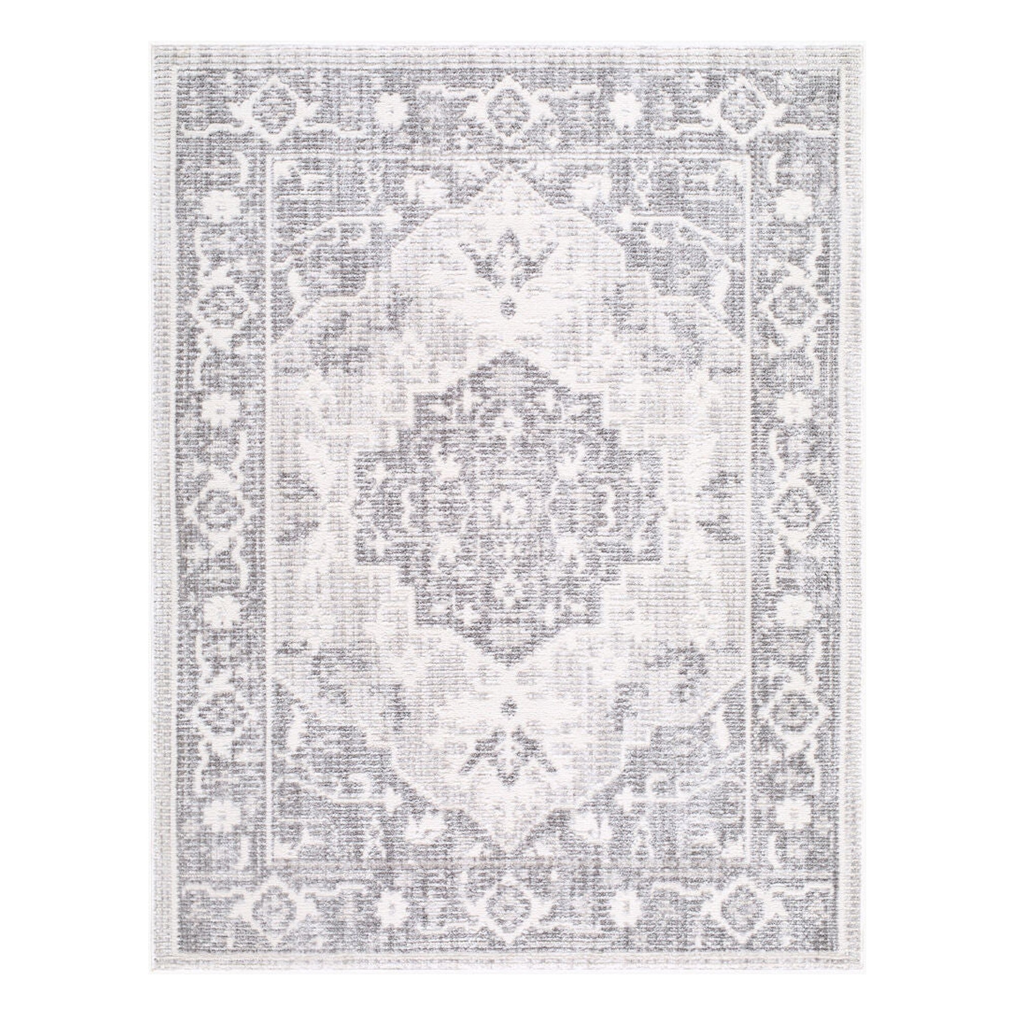 Odeon Charcoal/Medium Gray Machine Woven Rug - 2' x 2'11"