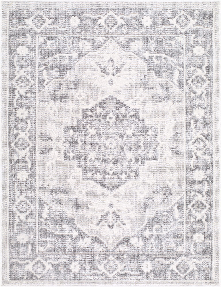 Odeon Charcoal/Medium Gray Machine Woven Rug - 2' x 2'11"