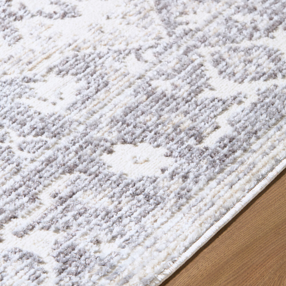 Odeon Charcoal/Medium Gray Machine Woven Rug - texture