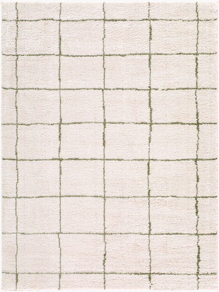 Rivoli Cream/Olive Machine Woven Rug EDRV-2301 - 2' x 2'11"