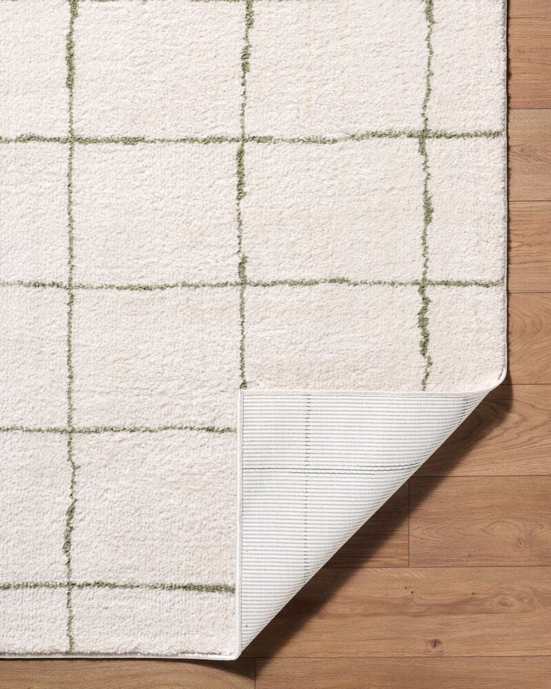 Rivoli Cream/Olive Machine Woven Rug EDRV-2301 - fold